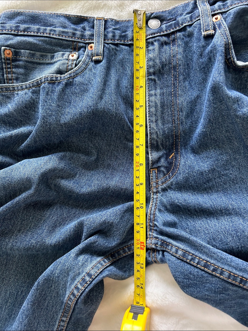 Levi's Men's 550 Relaxed Fit Jeans - Blue with Tan Patch Red Tab Size W36 L32 - Picture 11 of 12